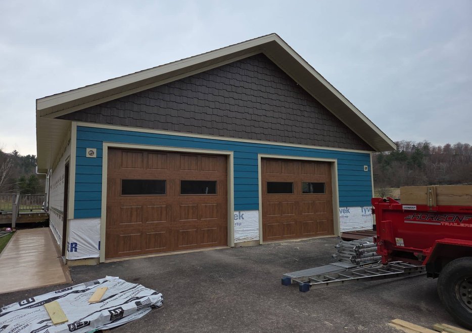 Custom home, white manor with veranda, Wisconsin, JSA Solutions