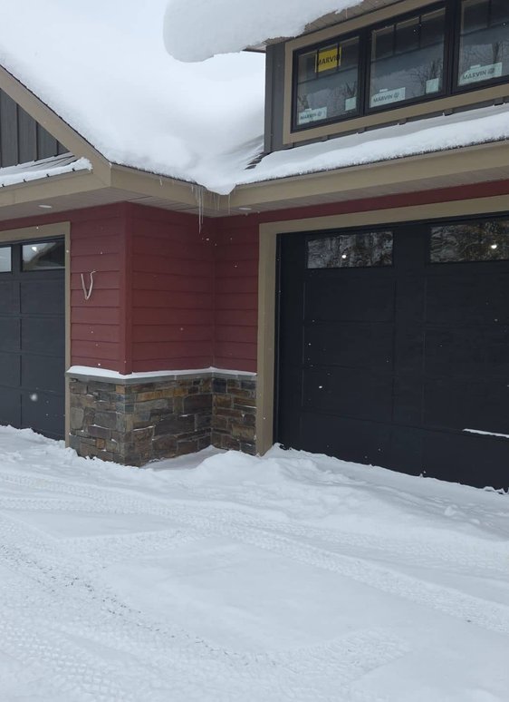 Brick and metal roofing, Wisconsin construction