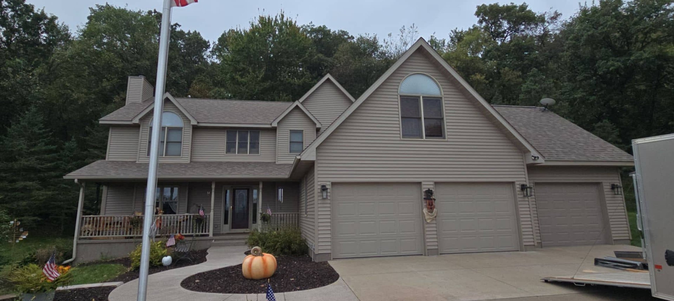 Completed custom home in Wisconsin, JSA Solutions craftsman build